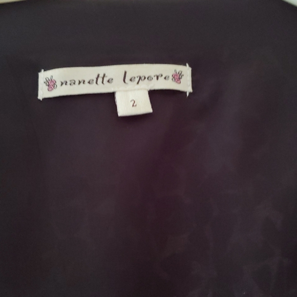 Nanette Lepore Silk Multi Blouse Sz 2 - Picture 2 of 5